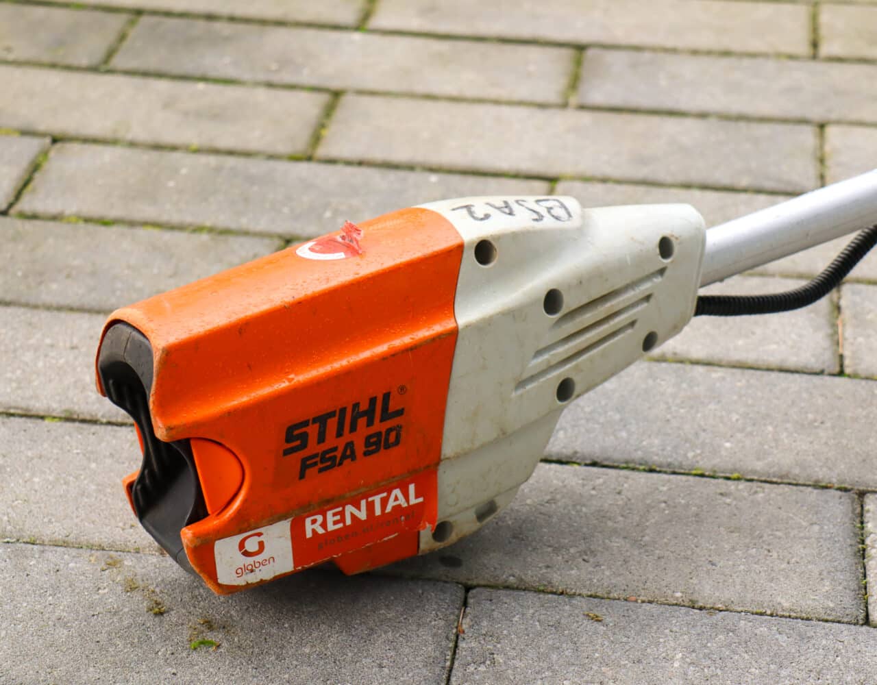 STIHL FSA 90 R accu bosmaaier achterkant